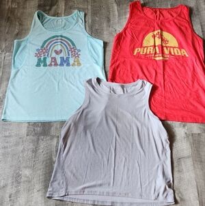 Jockey Women's Tank Tops - Light Blue, Red, Gray
